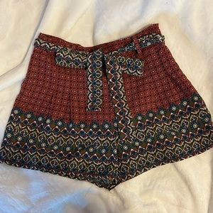 High Waisted Tribal shorts